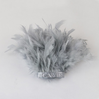 Пуешки пера 4-6 инча Гривна за рокли Метри Маншети Ръкави Джухат Лента Пера 1 метър Декорации за шиене Занаятчийски декорации