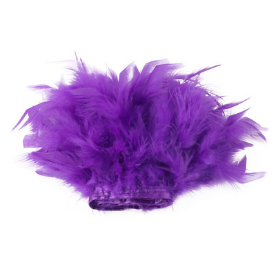 Пуешки пера 4-6 инча Гривна за рокли Метри Маншети Ръкави Джухат Лента Пера 1 метър Декорации за шиене Занаятчийски декорации