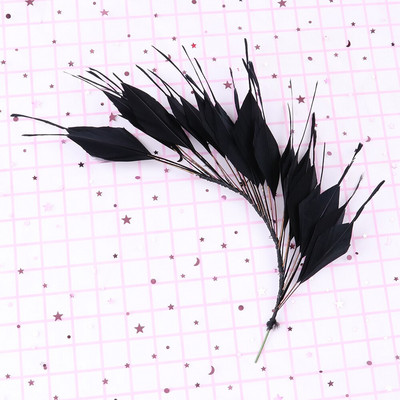 Diy pokrivalo za glavu Cvijet od perja Prirodno guščje perje obojeno Šareni vjenčani nakit Dodaci za kućne zabave Rukotvorine Perje