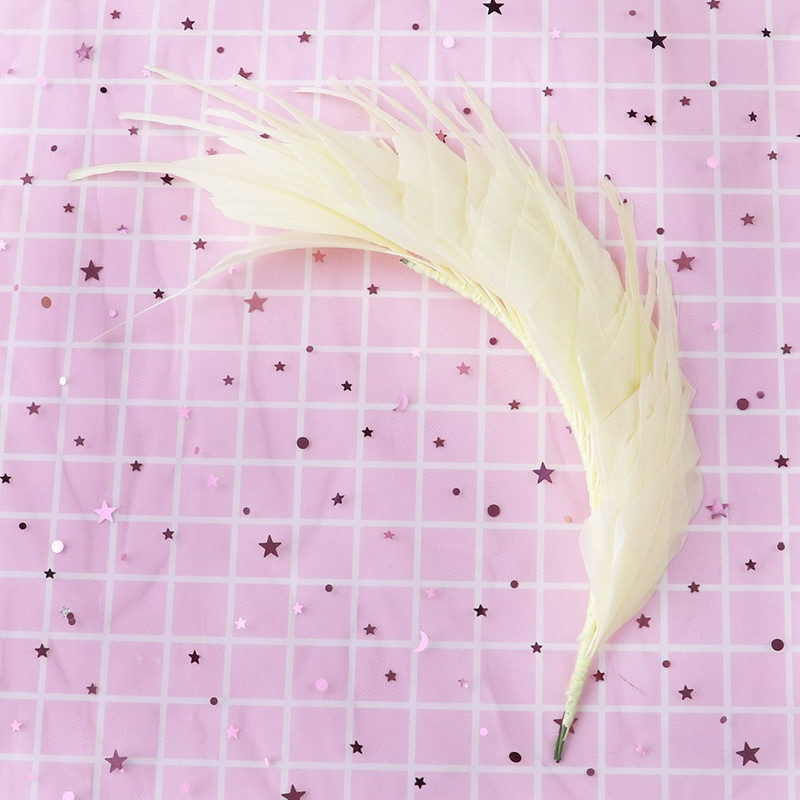 Diy pokrivalo za glavu Cvijet od perja Prirodno guščje perje obojeno Šareni vjenčani nakit Dodaci za kućne zabave Rukotvorine Perje