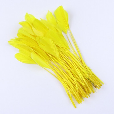 Боядисана кожа, розово гъше перо, бижута, обеци, украса с пера 15-20 см/6-8 инча, красиви лебедови пера за занаяти, 50 бр./пакет