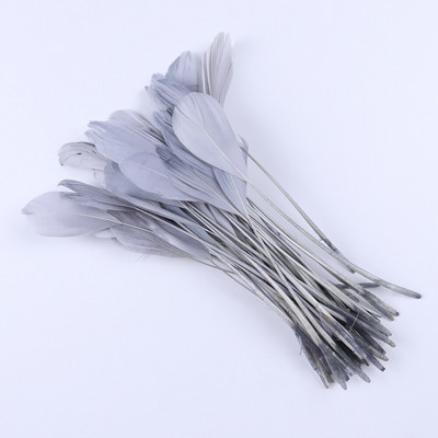 Боядисана кожа, розово гъше перо, бижута, обеци, украса с пера 15-20 см/6-8 инча, красиви лебедови пера за занаяти, 50 бр./пакет