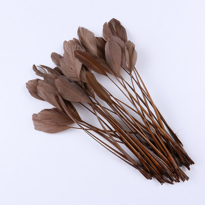 Боядисана кожа, розово гъше перо, бижута, обеци, украса с пера 15-20 см/6-8 инча, красиви лебедови пера за занаяти, 50 бр./пакет