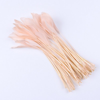 Боядисана кожа, розово гъше перо, бижута, обеци, украса с пера 15-20 см/6-8 инча, красиви лебедови пера за занаяти, 50 бр./пакет