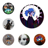 58 mm Sally Face Mäng Ikoonid Nööpnõelad Märgi kaunistus Prossid Metallist märgid riiete jaoks Seljakoti kaunistamine