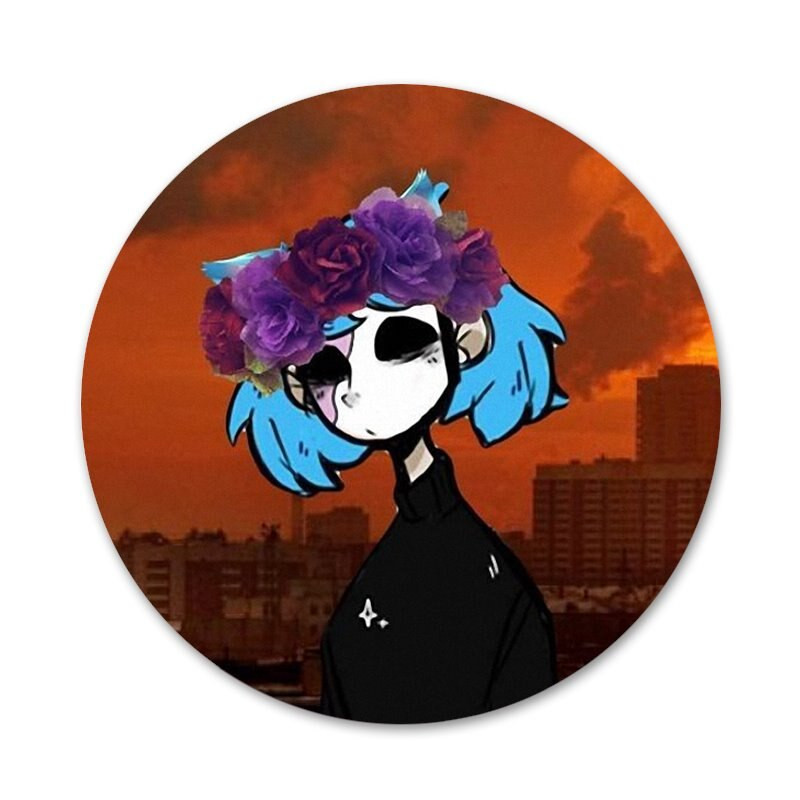 58 mm Sally Face Mäng Ikoonid Nööpnõelad Märgi kaunistus Prossid Metallist märgid riiete jaoks Seljakoti kaunistamine