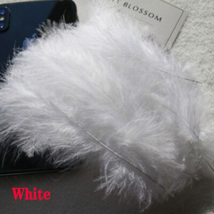 50 vnt Natūralios plunksnos 4–6 colių 10–15 cm Turkijos marabu plunksnos plunksnos pūkuotos vestuvinės suknelės „pasidaryk pats“ papuošalai dekoro priedai plunksnos