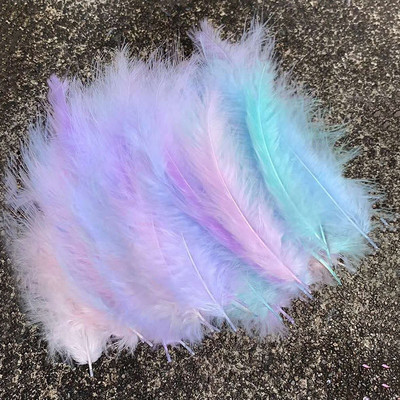 50pcs Natural Plumes 4-6 Inches 10-15cm Turkey Marabou Feather Plume Fluffy Wedding Dress DIY Jewelry Decor Accessories Feathers