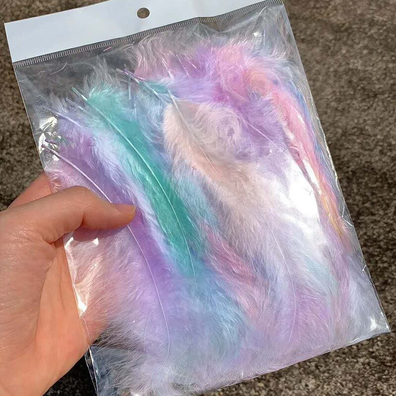 50 vnt Natūralios plunksnos 4–6 colių 10–15 cm Turkijos marabu plunksnos plunksnos pūkuotos vestuvinės suknelės „pasidaryk pats“ papuošalai dekoro priedai plunksnos