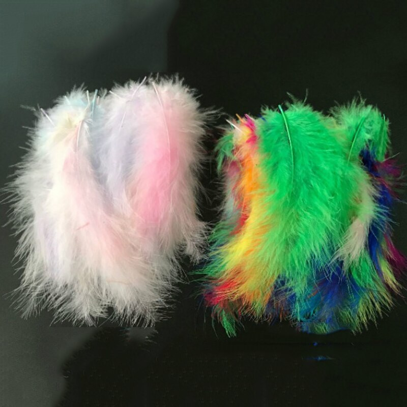 50 vnt Natūralios plunksnos 4–6 colių 10–15 cm Turkijos marabu plunksnos plunksnos pūkuotos vestuvinės suknelės „pasidaryk pats“ papuošalai dekoro priedai plunksnos