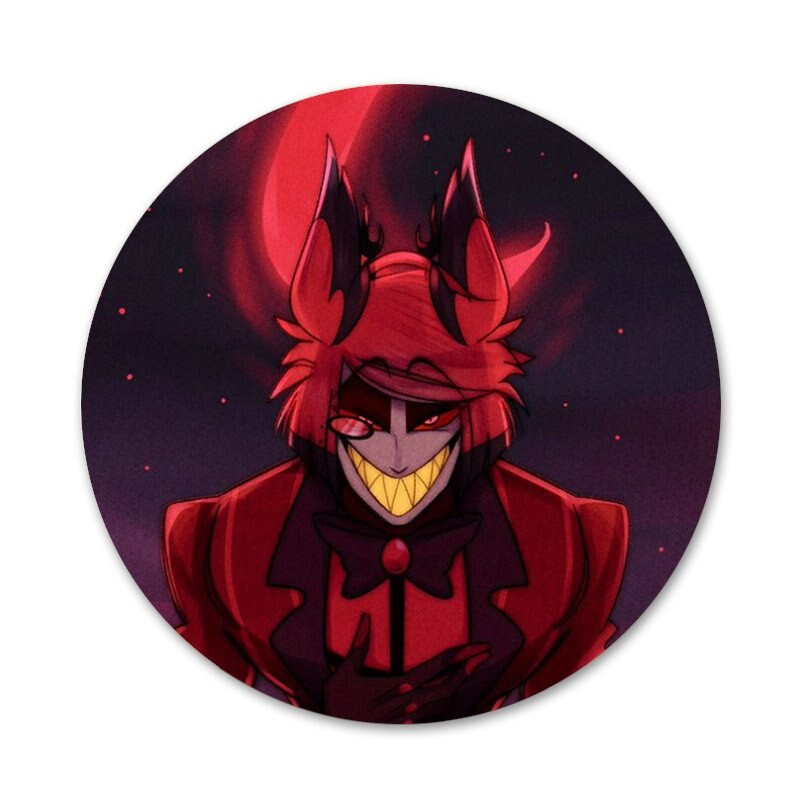 Hazbin Hotels Alastor Badge Καρφίτσα Αξεσουάρ καρφίτσας για ρούχα Δώρο διακόσμηση σακιδίου πλάτης