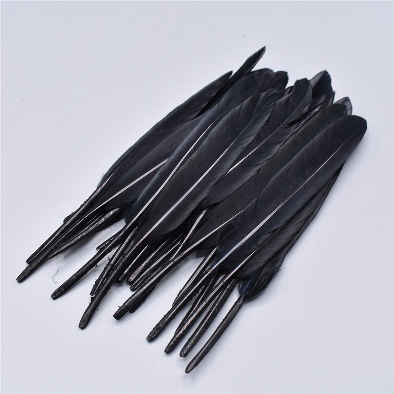 Pardisuled meisterdamiseks 10-15cm/4-6" Hanesuled punased suled valged mustad suled ploomikaunistus Carnaval Assesoires isetegemine