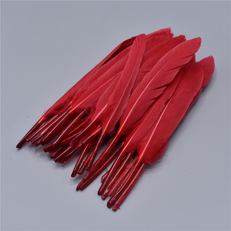 Pardisuled meisterdamiseks 10-15cm/4-6" Hanesuled punased suled valged mustad suled ploomikaunistus Carnaval Assesoires isetegemine