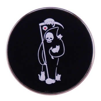 C3523 Сладки емайлирани игли Карикатура Лисица Панда Котка молец Брошки Риза Чанта с ревери Сладко животно Значка Бижута Подаръци за приятели на едро
