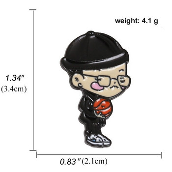 Южнокорейски идол G-Dragon BIGBANG звезда мъжка анимационна версия на металната брошка за подарък на розова значка на приятел