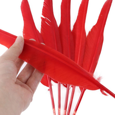 50 buc. pene de gâscă naturală, fabricarea de bijuterii, 25-30 cm/10-12 inci, pene de decorare pentru lucrare manuală de nuntă, pentru meșteșuguri, comerț cu ridicata