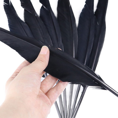 50 buc. pene de gâscă naturală, fabricarea de bijuterii, 25-30 cm/10-12 inci, pene de decorare pentru lucrare manuală de nuntă, pentru meșteșuguri, comerț cu ridicata