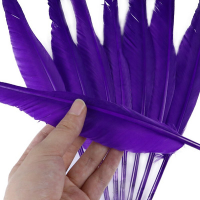 50 buc. pene de gâscă naturală, fabricarea de bijuterii, 25-30 cm/10-12 inci, pene de decorare pentru lucrare manuală de nuntă, pentru meșteșuguri, comerț cu ridicata