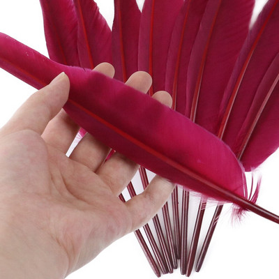 50 buc. pene de gâscă naturală, fabricarea de bijuterii, 25-30 cm/10-12 inci, pene de decorare pentru lucrare manuală de nuntă, pentru meșteșuguri, comerț cu ridicata