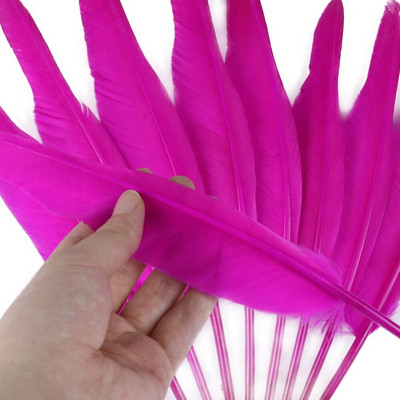 50 buc. pene de gâscă naturală, fabricarea de bijuterii, 25-30 cm/10-12 inci, pene de decorare pentru lucrare manuală de nuntă, pentru meșteșuguri, comerț cu ridicata