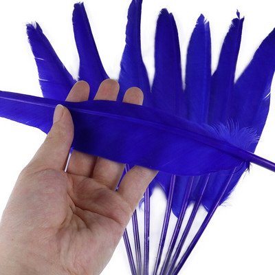 50 buc. pene de gâscă naturală, fabricarea de bijuterii, 25-30 cm/10-12 inci, pene de decorare pentru lucrare manuală de nuntă, pentru meșteșuguri, comerț cu ridicata