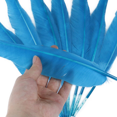 50 buc. pene de gâscă naturală, fabricarea de bijuterii, 25-30 cm/10-12 inci, pene de decorare pentru lucrare manuală de nuntă, pentru meșteșuguri, comerț cu ridicata