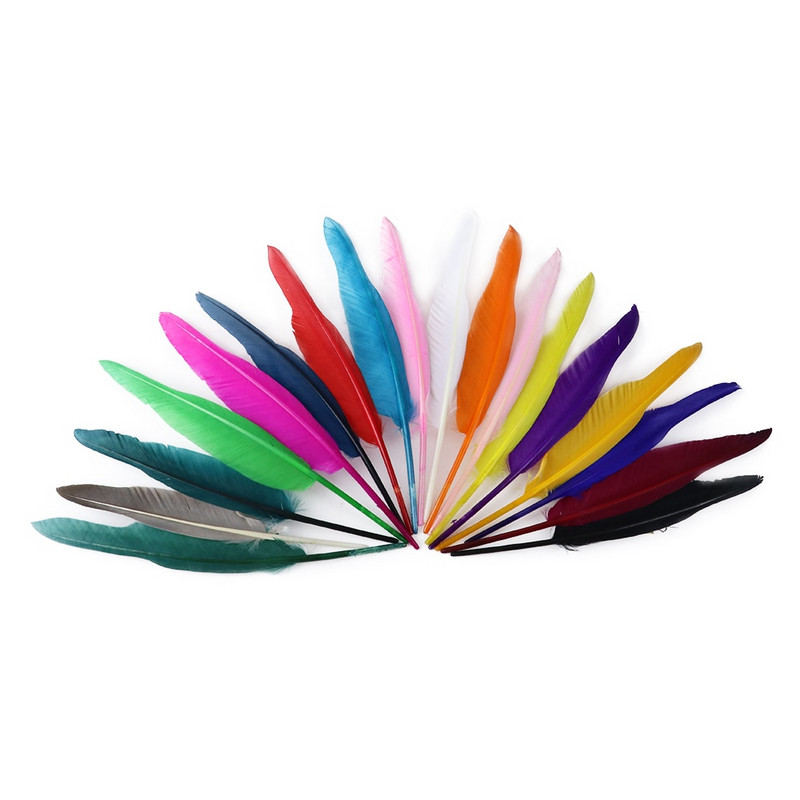 50 buc. pene de gâscă naturală, fabricarea de bijuterii, 25-30 cm/10-12 inci, pene de decorare pentru lucrare manuală de nuntă, pentru meșteșuguri, comerț cu ridicata