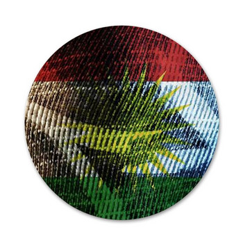 Икони с флагове на Кюрдистан, щифтове, брошки, значки, метални значки за украса на раница