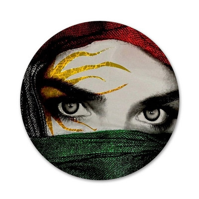 Ikone zastave Kurdistana Igle Dekoracija znački Broševi Metalne značke za ukrašavanje ruksaka