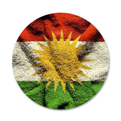 Ikone zastave Kurdistana Igle Dekoracija znački Broševi Metalne značke za ukrašavanje ruksaka