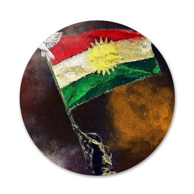 Ikone zastave Kurdistana Igle Dekoracija znački Broševi Metalne značke za ukrašavanje ruksaka