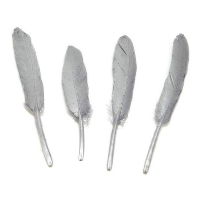 10 buc. Pene de gâscă de aur pentru artizanat, pene pentru petrecere de nuntă, bricolaj, bijuterii din pene naturale, pentru decorarea casei de Crăciun