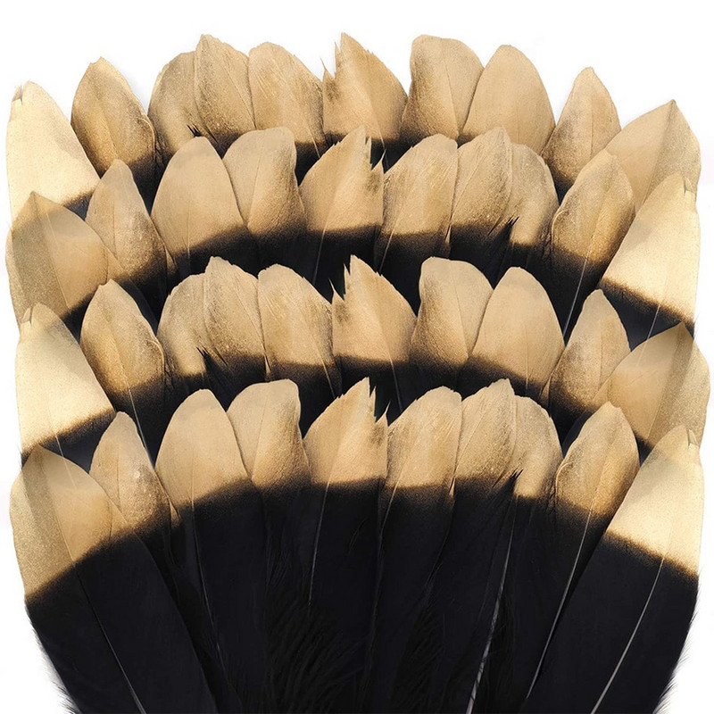10 buc. Pene de gâscă de aur pentru artizanat, pene pentru petrecere de nuntă, bricolaj, bijuterii din pene naturale, pentru decorarea casei de Crăciun