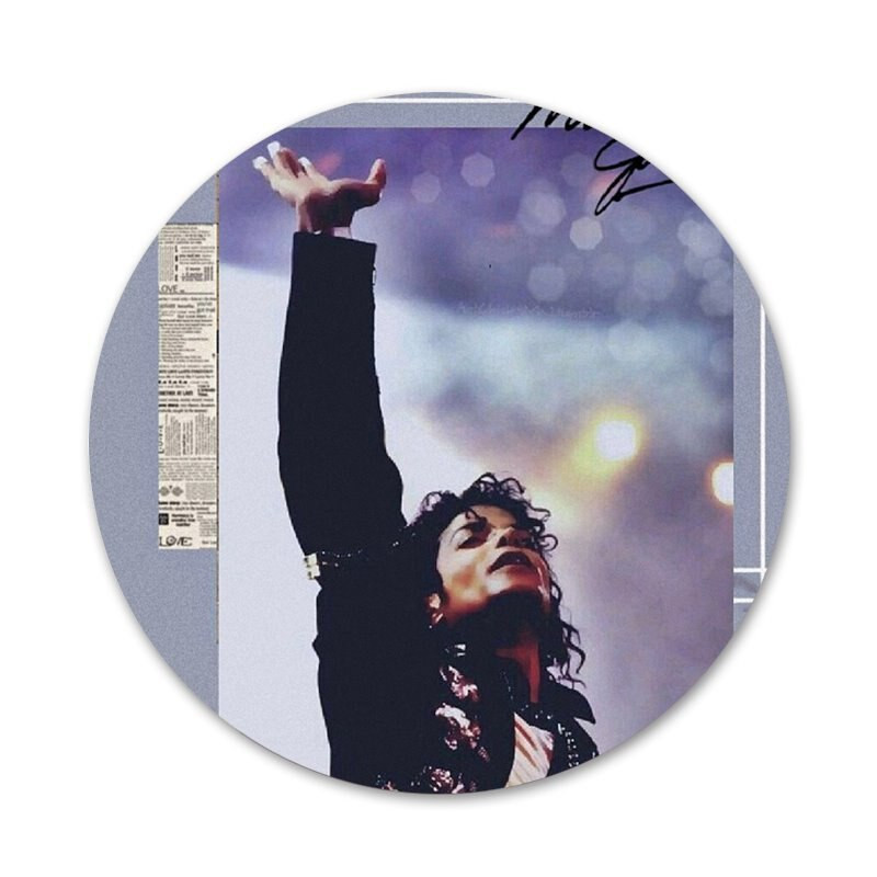 Michael Jackson Fashion Badge Sagės Smeigtukai Priedai drabužiams Kuprinės dekoravimo dovana