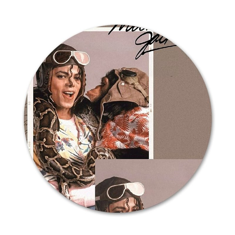 Michael Jackson Fashion Badge Sagės Smeigtukai Priedai drabužiams Kuprinės dekoravimo dovana
