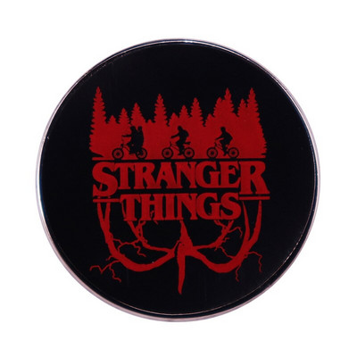 C1982 STRANGER THINGS Καρφίτσες από σμάλτο Τηλεοπτική σειρά Σήμα καρφίτσας Τζιν Πουκάμισο καρφίτσα γοτθικού κοσμήματος Δώρο για θαυμαστές