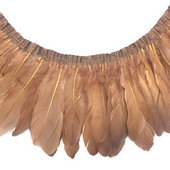 Veleprodaja 2 metra/lot Obrubi od kaki guščjeg perja Resice od pravog guščjeg perja Vrpce Pojas za haljine Ukrasna odjeća