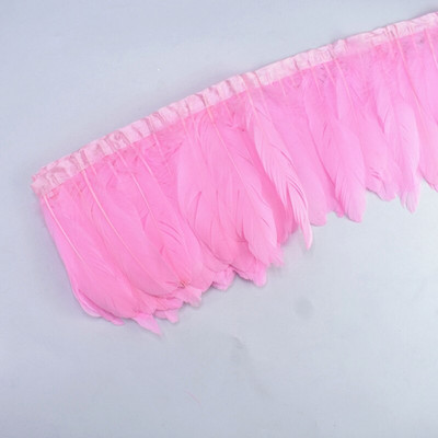 Veleprodaja 2 metra/lot Obrubi od kaki guščjeg perja Resice od pravog guščjeg perja Vrpce Pojas za haljine Ukrasna odjeća