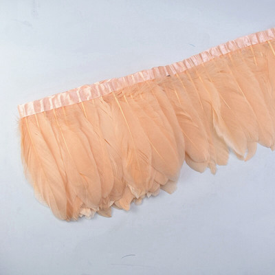 Veleprodaja 2 metra/lot Obrubi od kaki guščjeg perja Resice od pravog guščjeg perja Vrpce Pojas za haljine Ukrasna odjeća