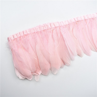 Veleprodaja 2 metra/lot Obrubi od kaki guščjeg perja Resice od pravog guščjeg perja Vrpce Pojas za haljine Ukrasna odjeća