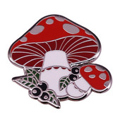 C3096 seente ja mustikate emailnõel Kohandatud naljakas prossid, kott reväärinõel, multikas, armas märk, taim, ehe kingitus lastele