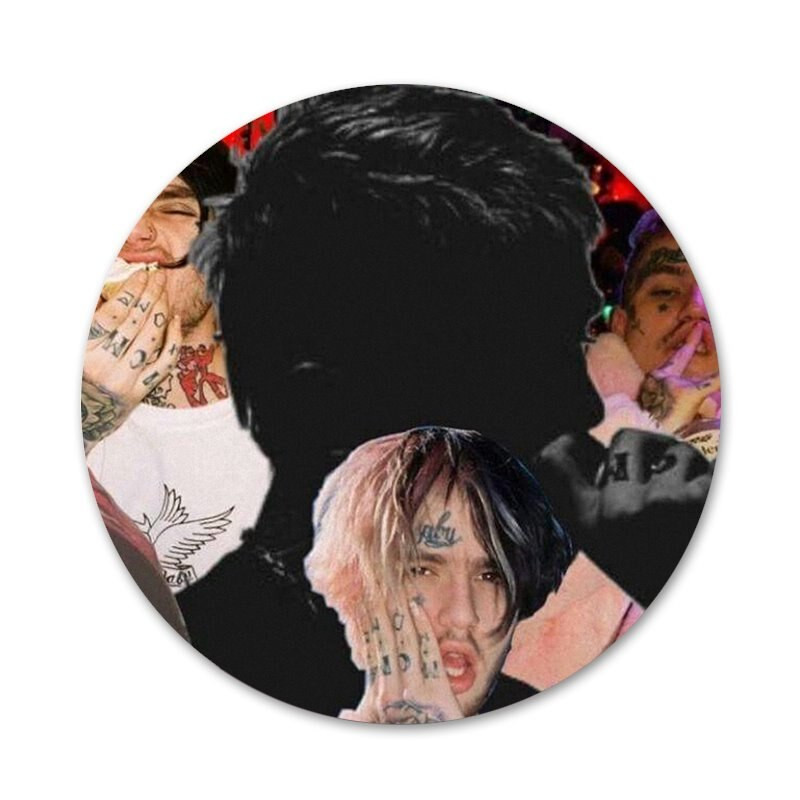 58mm Lil Peep põrgupoiss Elu on ilus nutma beebi ikoonid nööpnõelad märgi kaunistus prossid Metallist märgid seljakoti kaunistamiseks