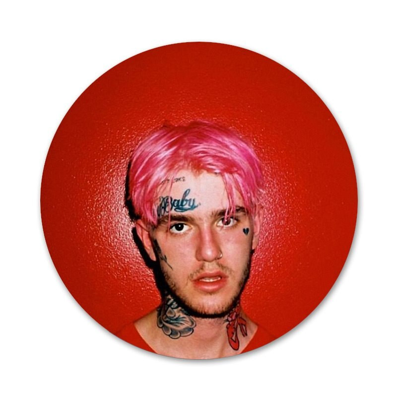 58mm Lil Peep põrgupoiss Elu on ilus nutma beebi ikoonid nööpnõelad märgi kaunistus prossid Metallist märgid seljakoti kaunistamiseks