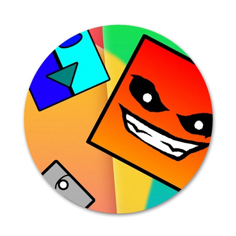Geometry Dash Badge Καρφίτσα Καρφίτσα Αξεσουάρ για Ρούχα Δώρο Δώρο Σακίδιο πλάτης
