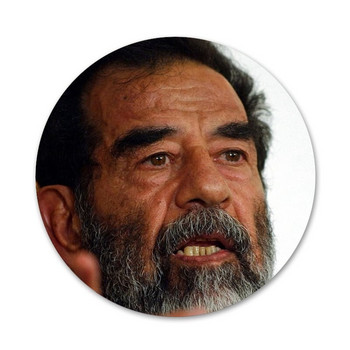 58 мм Саддам Хюсеин Ирак арабска значка брошка игла аксесоари за дрехи раница украса подарък