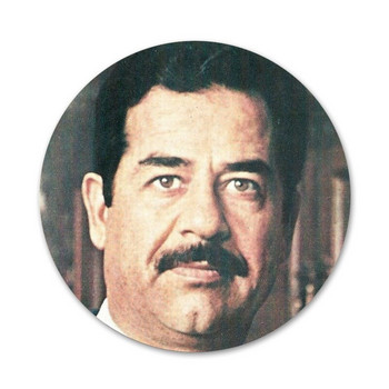 58 мм Саддам Хюсеин Ирак арабска значка брошка игла аксесоари за дрехи раница украса подарък