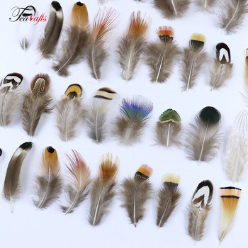 50 ΤΕΜ Φυσικά Φτερά κόκορα φασιανού Διακοσμητικά για DIY Σκουλαρίκια Υλικά Δημιουργίας Ρούχα Αξεσουάρ ραπτικής Plumas Crafts