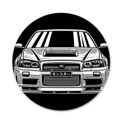 sportski automobil jdm značka broš igla dodaci za odjeću ruksak ukras dar