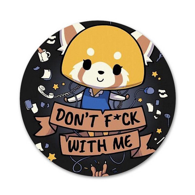 crtana TV serija aggretsuko značka broš igla dodaci za odjeću ruksak ukrasni dar 58 mm
