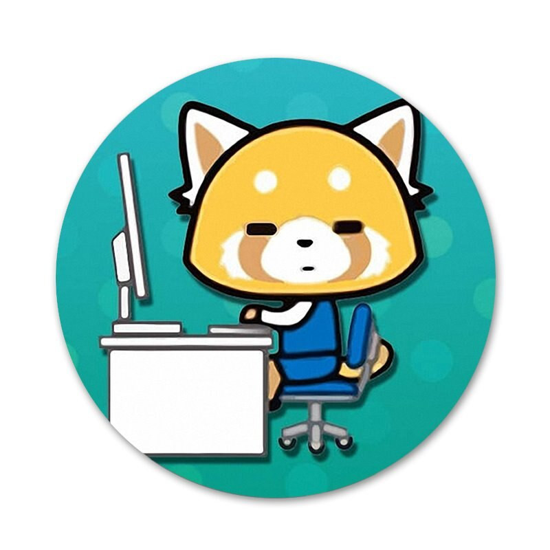 crtana TV serija aggretsuko značka broš igla dodaci za odjeću ruksak ukrasni dar 58 mm